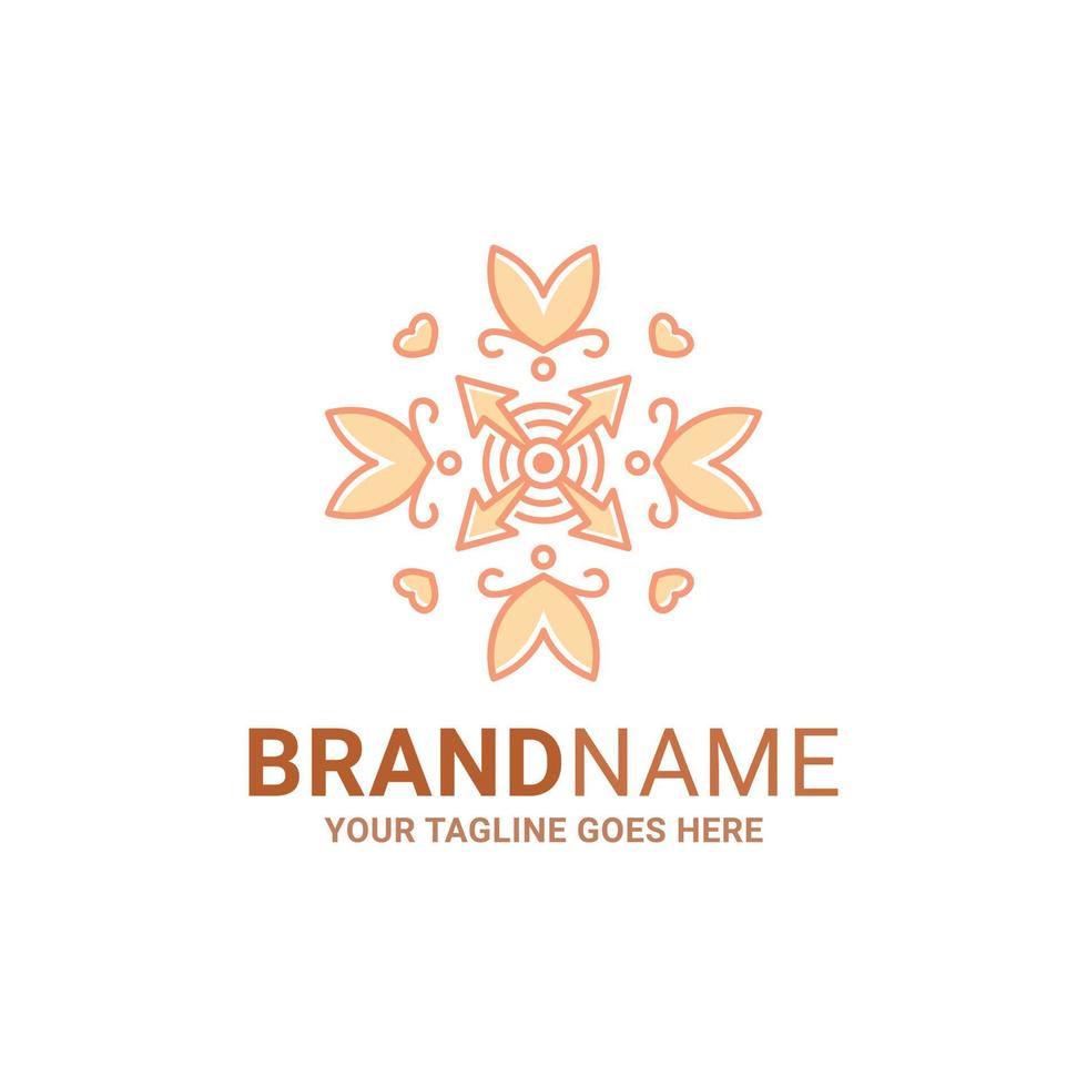Illustration of a simple buga logo and arrows for finance, brand, company. vector