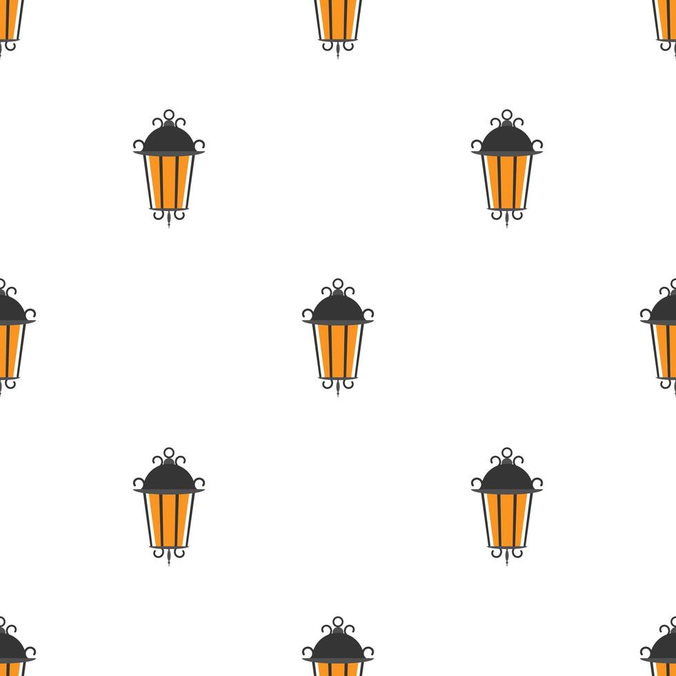 A seamless pattern with orange and black lights vector