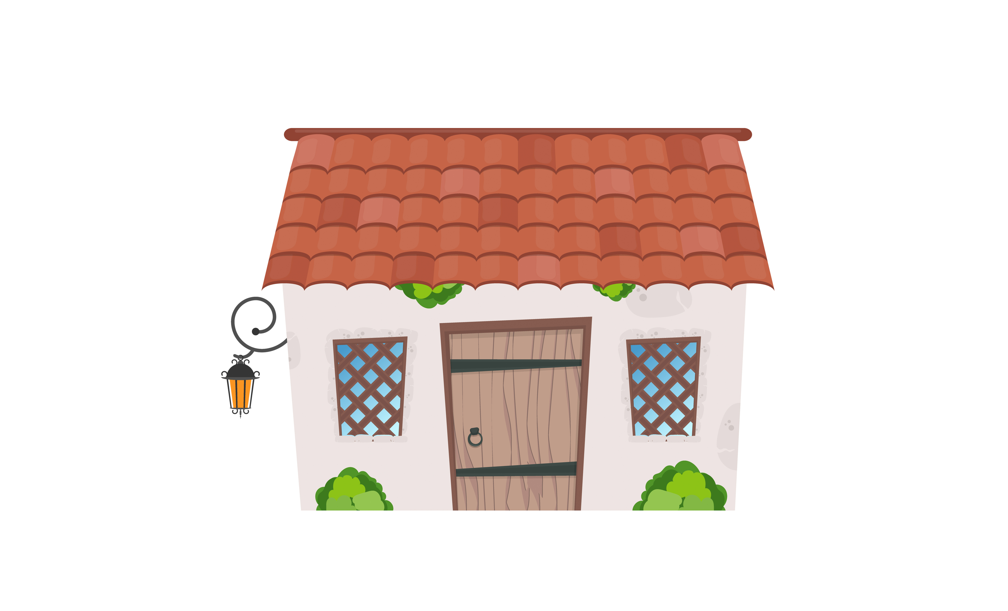 Small fairy house. Stone building with windows, door and roof. Cartoon style. For the design of games, postcards and books. Isolated on white background. Vector illustration. 5279443 Vector Art at Vecteezy Small fairy house. Stone building with windows, door and roof. Cartoon style. For the design of games, postcards and books. Isolated on white background. Vector illustration. 5279443 Vector Art at Vecteezy