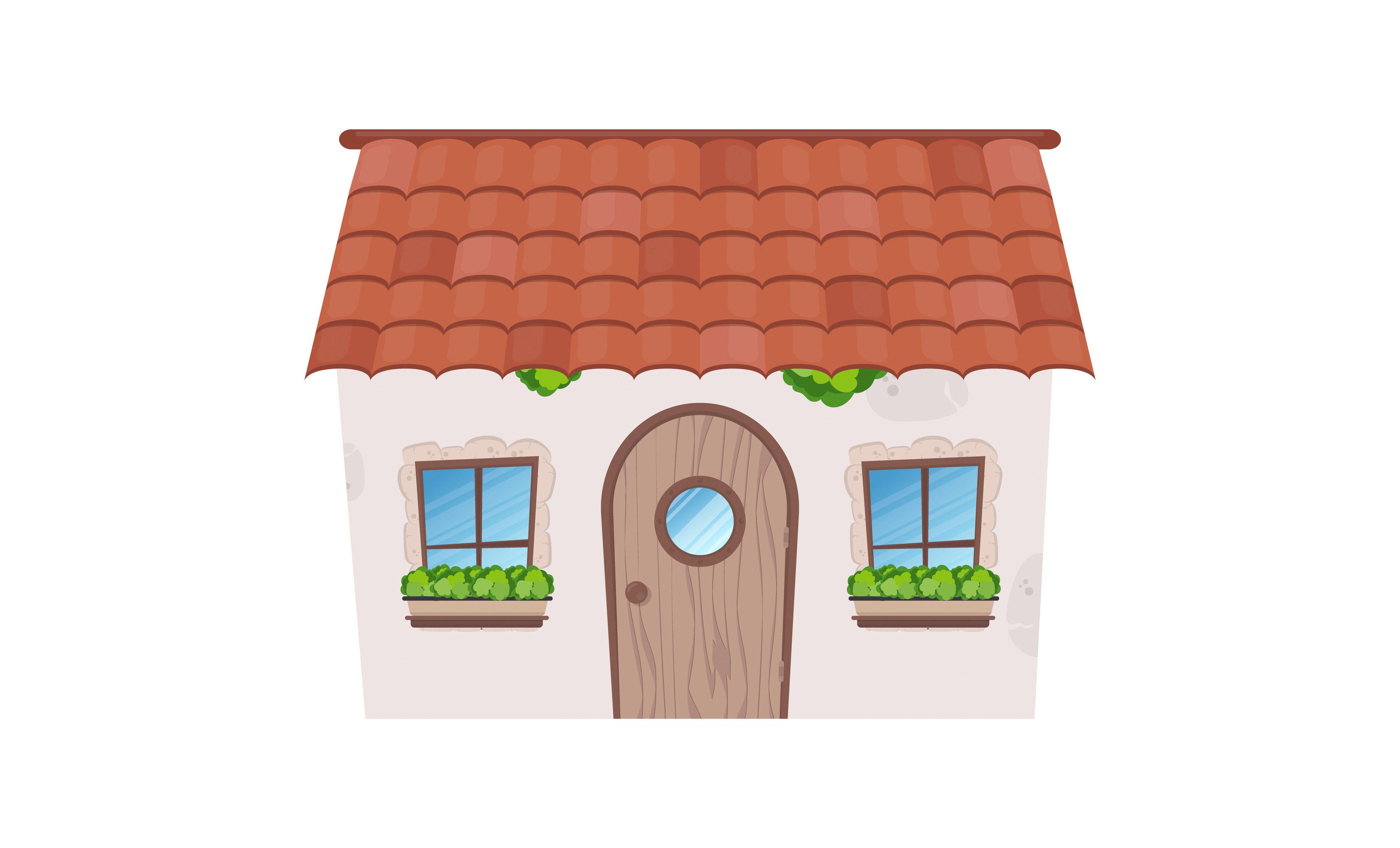 Small fairy house. Stone building with windows, door and roof. Cartoon style. For the design of games, postcards and books. Isolated. Vector illustration. 5279573 Vector Art at Vecteezy Small fairy house. Stone building with windows, door and roof. Cartoon style. For the design of games, postcards and books. Isolated. Vector illustration. 5279573 Vector Art at Vecteezy