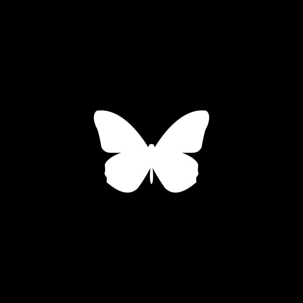 Butterfly white color icon vector