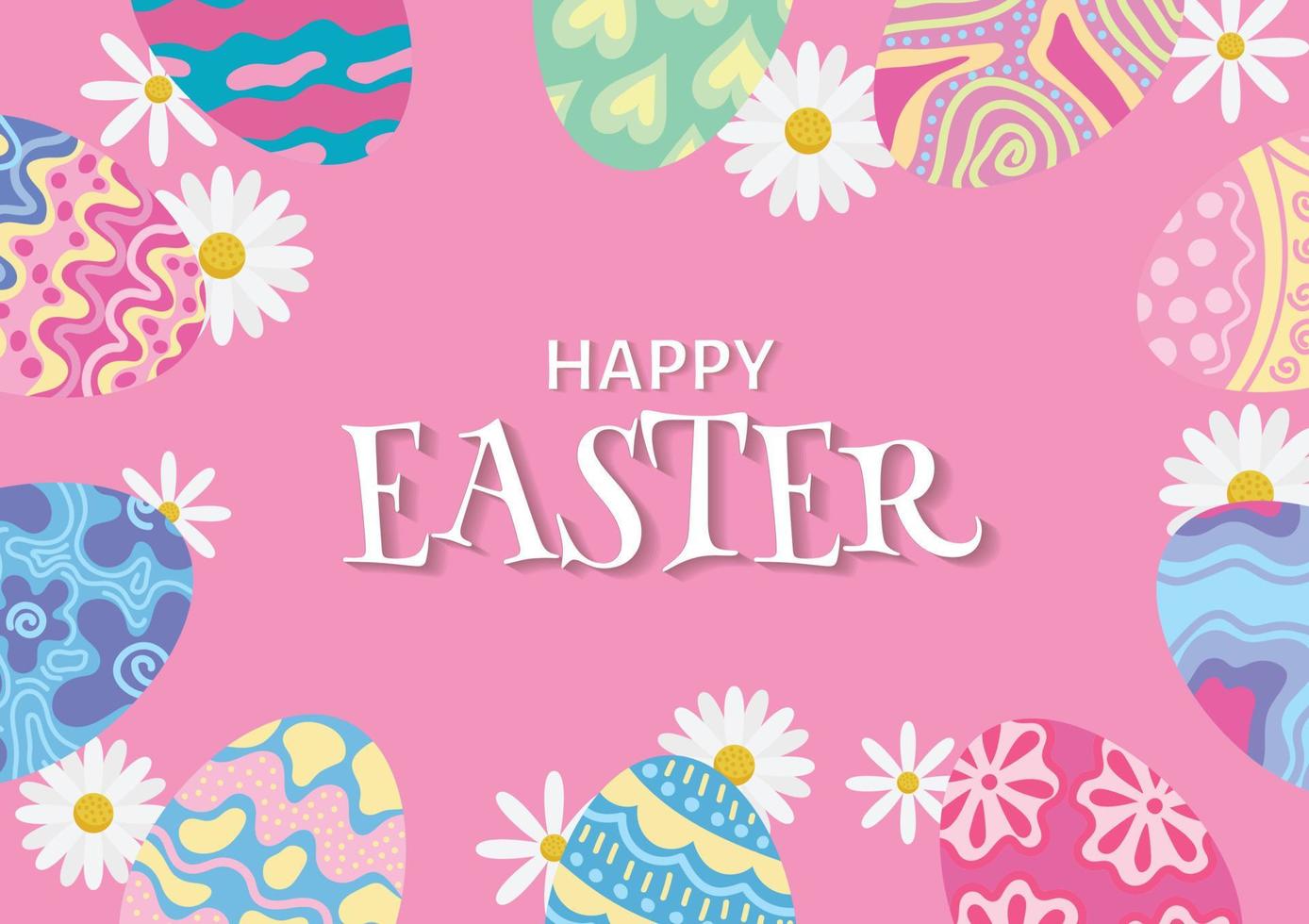 easter day elements wallpaper for easter day banner vector