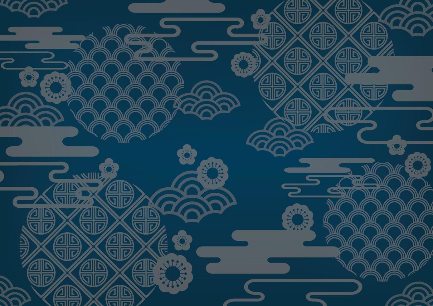 oriental background vector for chinese background