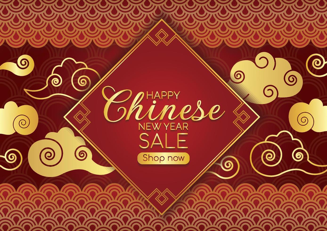 oriental background for chinese new year beautiful banner vector