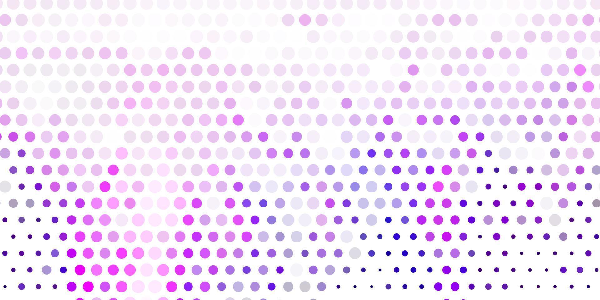 Light purple, pink vector pattern with spheres.
