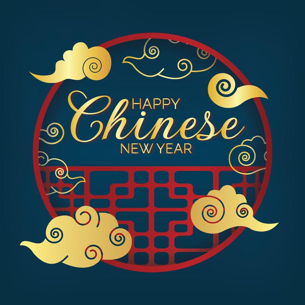 oriental background vector for chinese new year banner