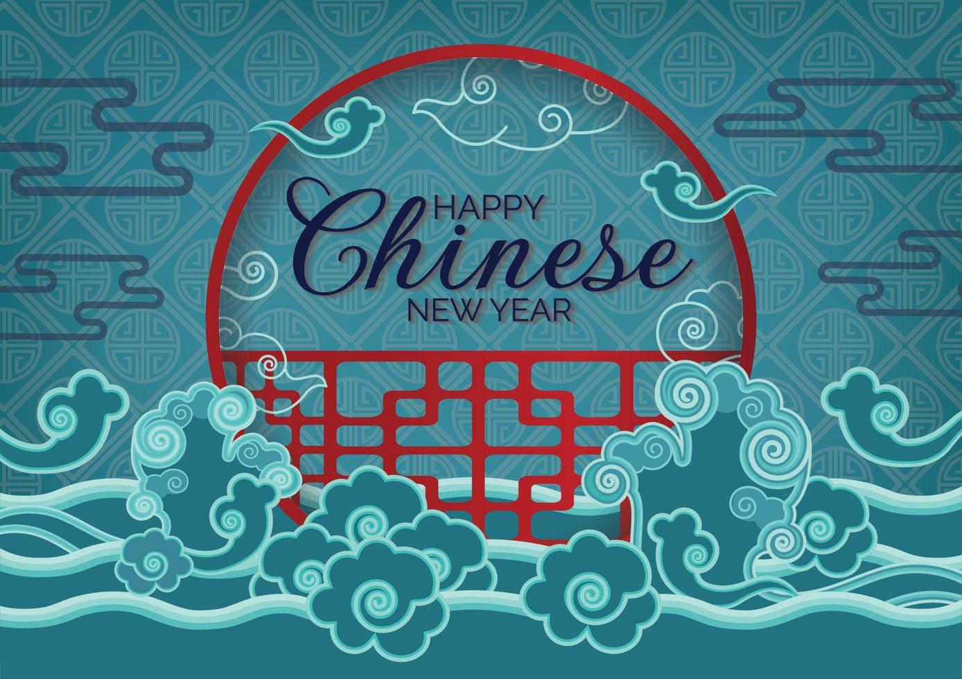 oriental vector for chinese new year beautiful banner