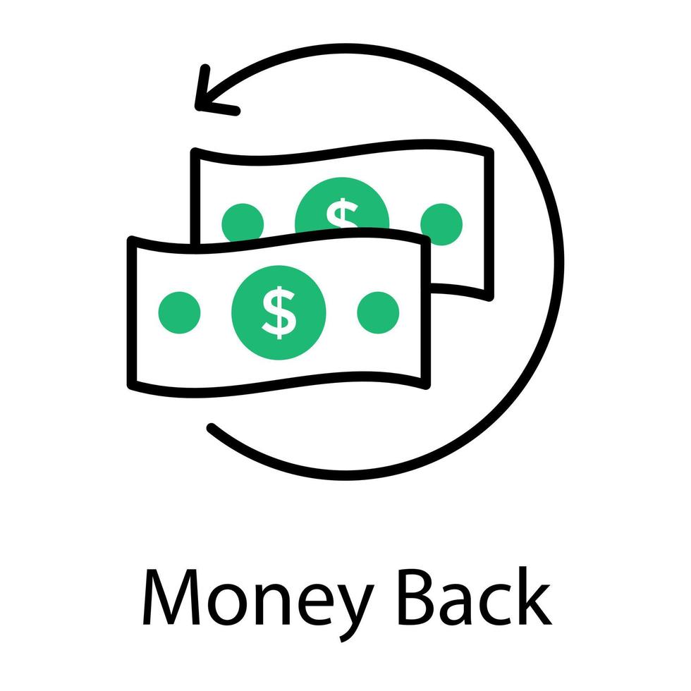 Money Back Concepts vector