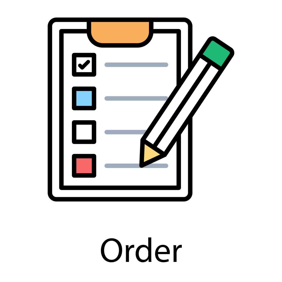 Trendy Order Concepts vector