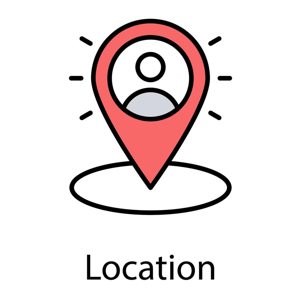 Trendy Location Concepts vector