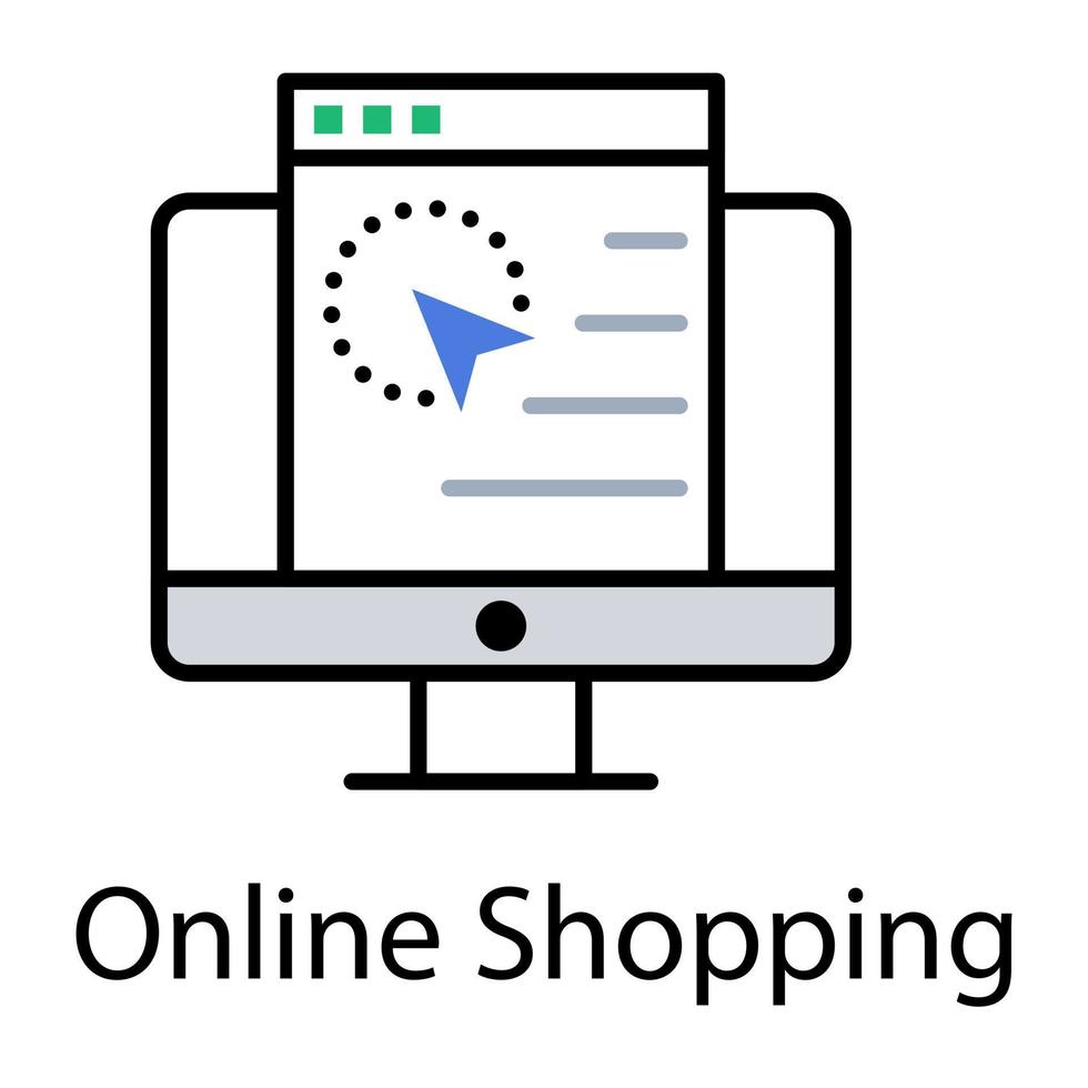 conceptos de compras online vector