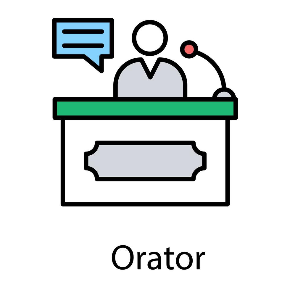 Trendy Speech Concepts vector