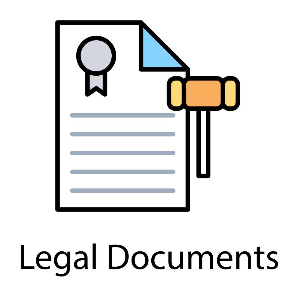 Legal Document Concepts vector