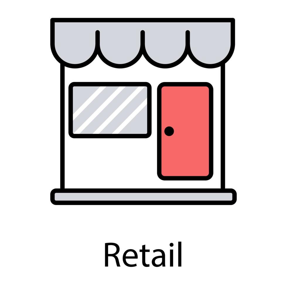 conceptos de tiendas minoristas vector