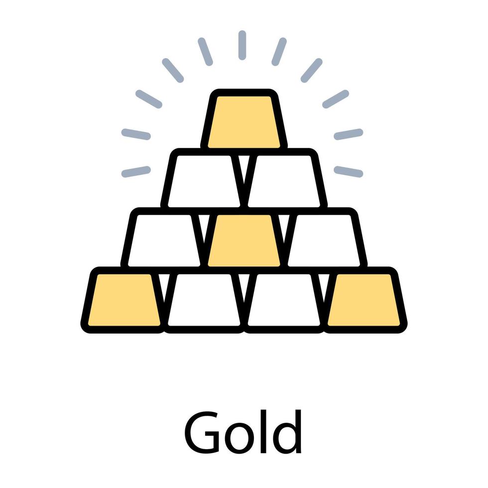 Gold Bars Concepts 5280573 Vector Art at Vecteezy