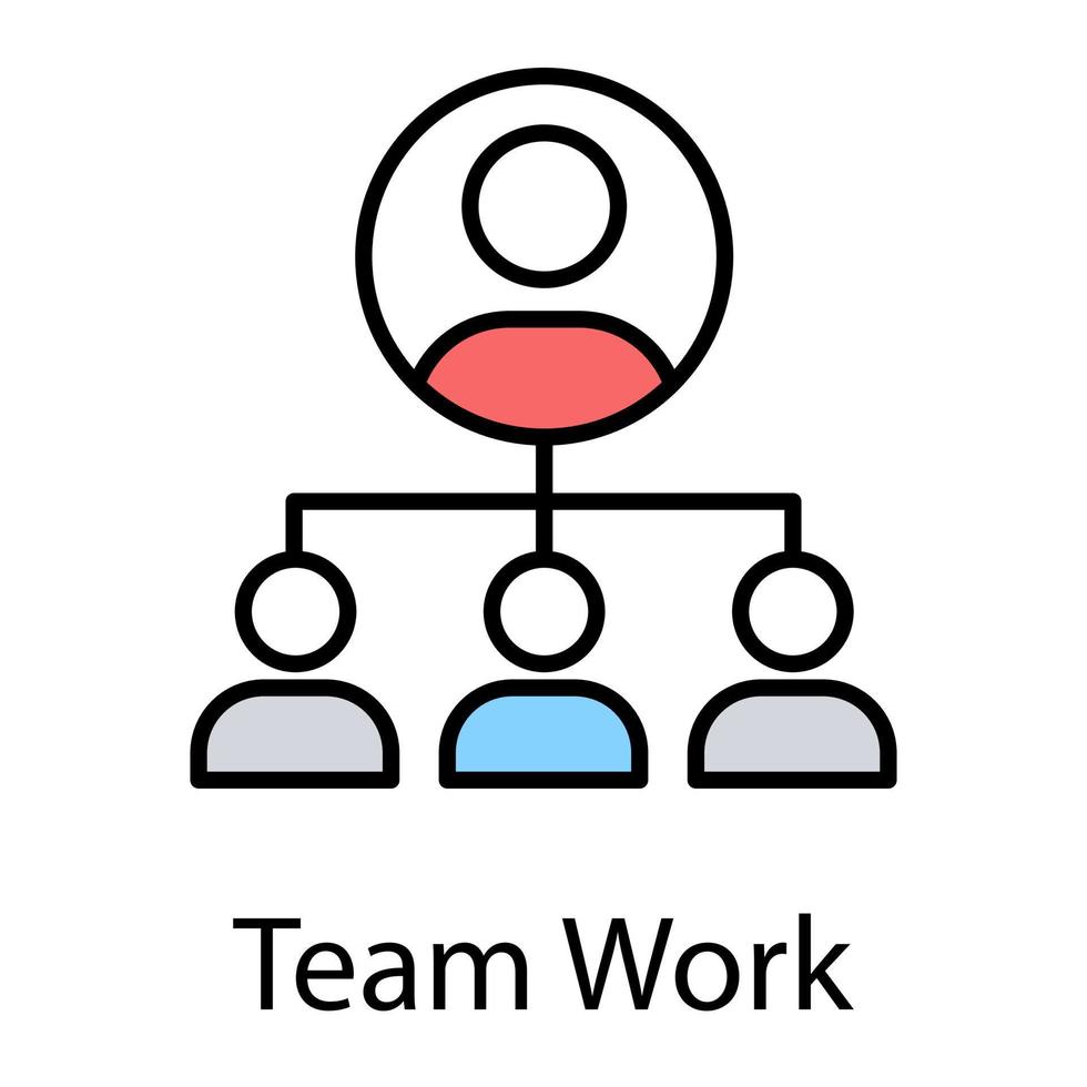 Trendy Outsourcing Concepts vector