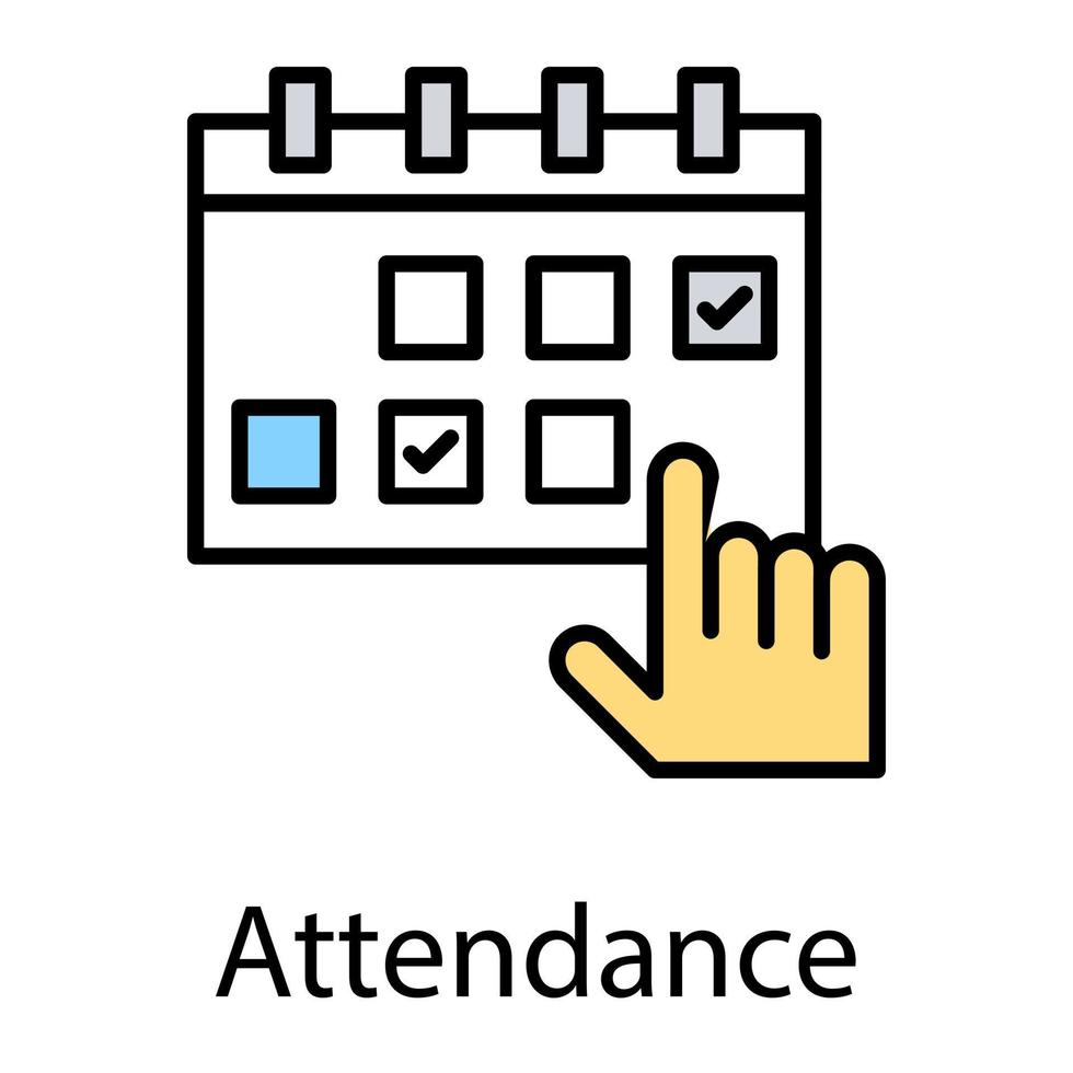 conceptos de planificación de horarios vector