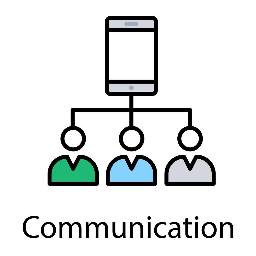 Mobile Social Network vector