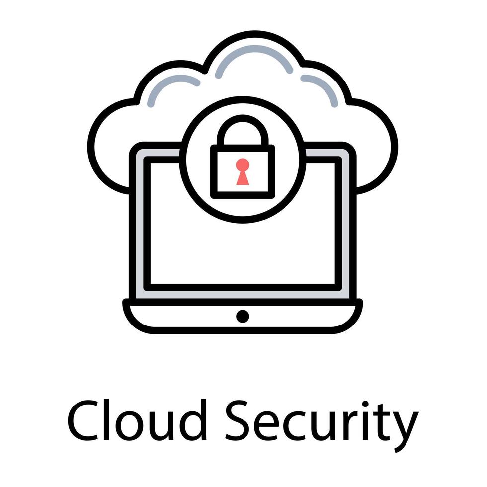 Cloud Security Concepts vector