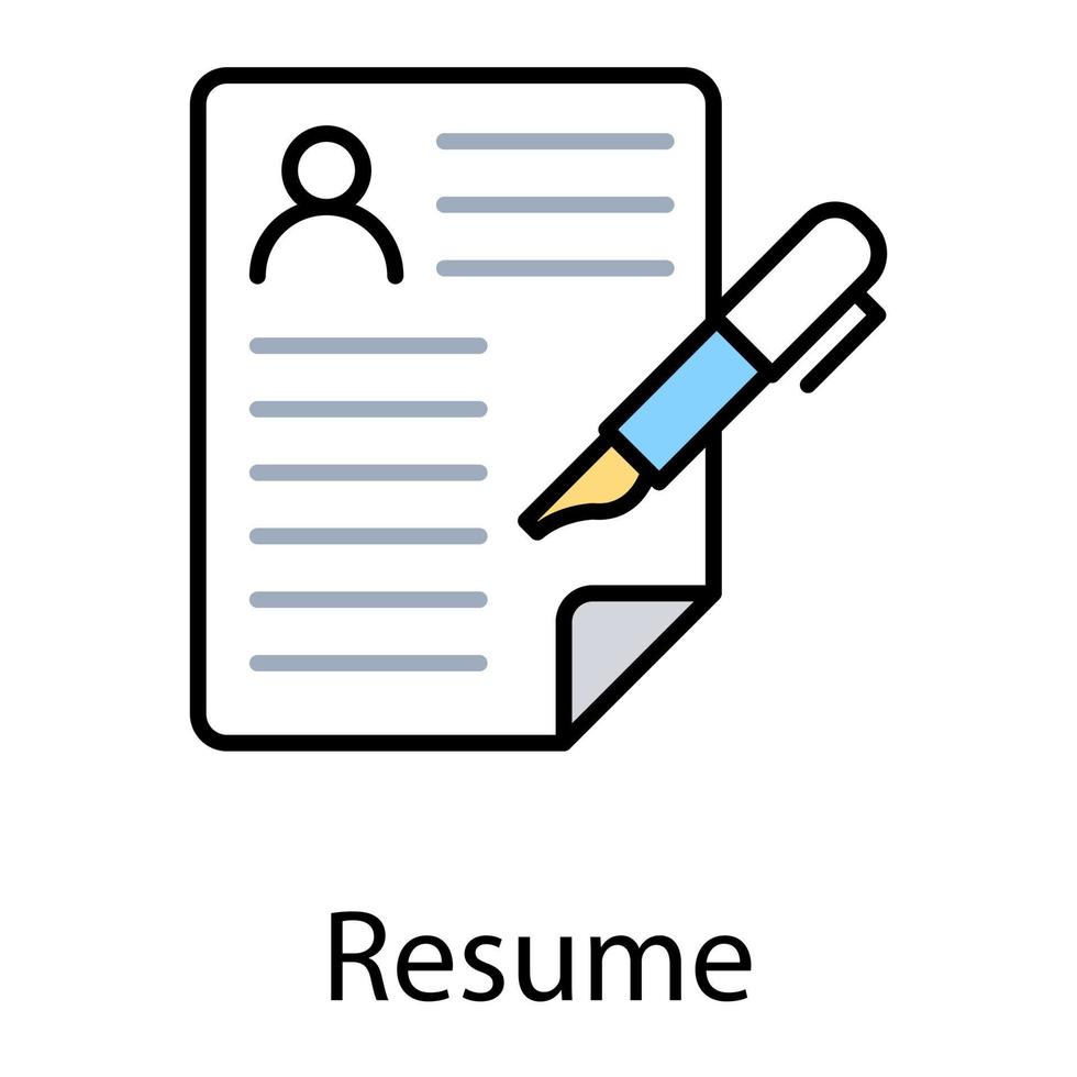 Application For Employment vector