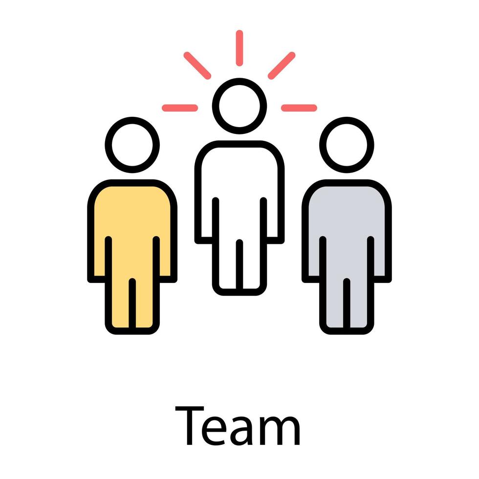 Trendy Leadership Concepts vector