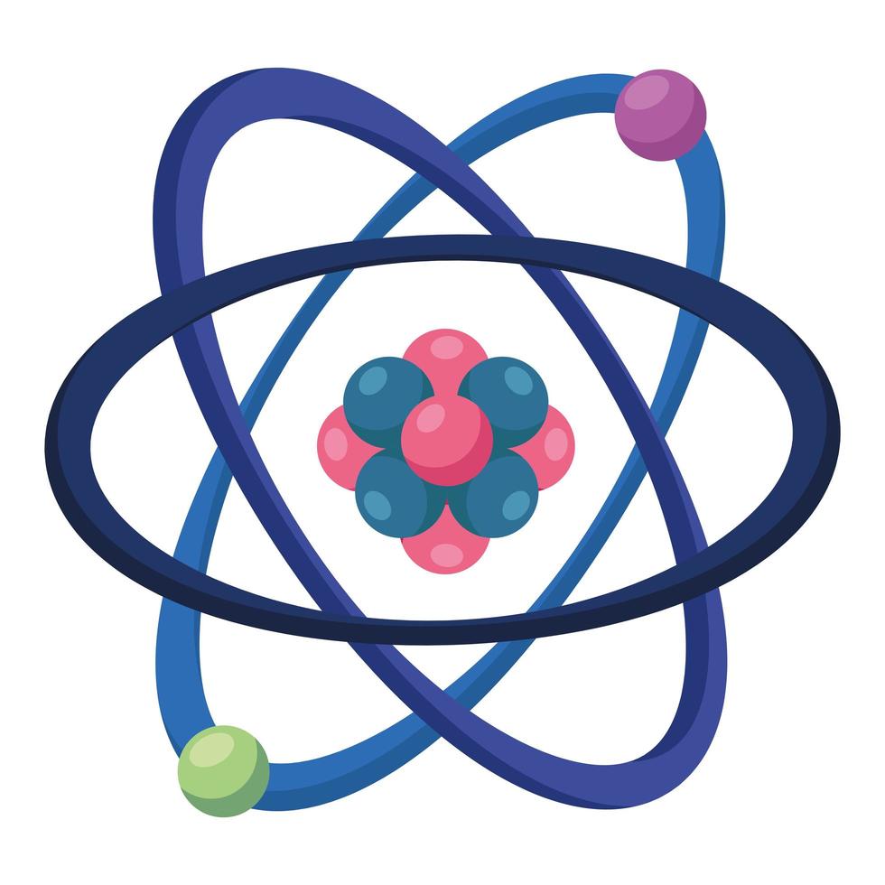 atom molecule structure vector