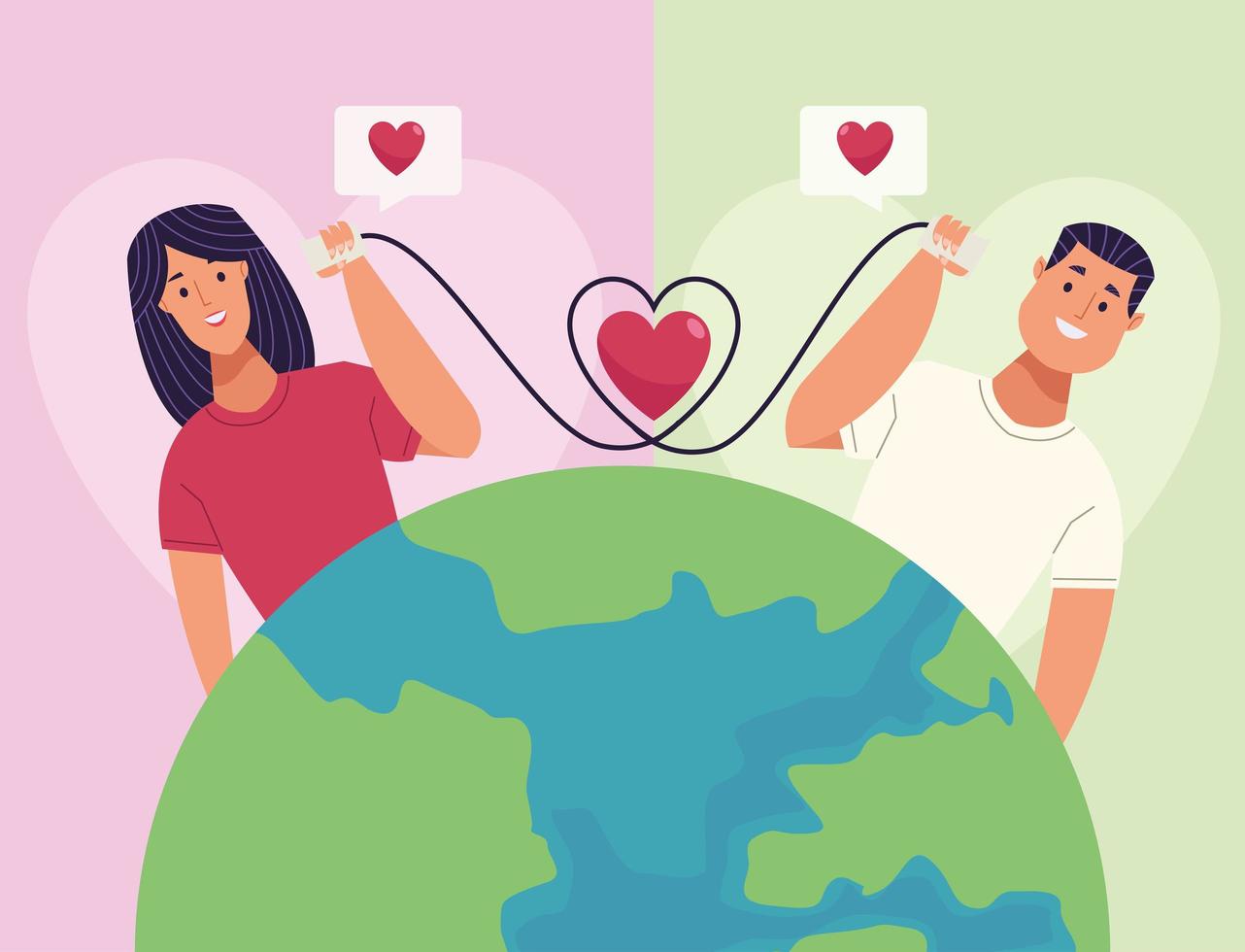 lovers couple of distance vector