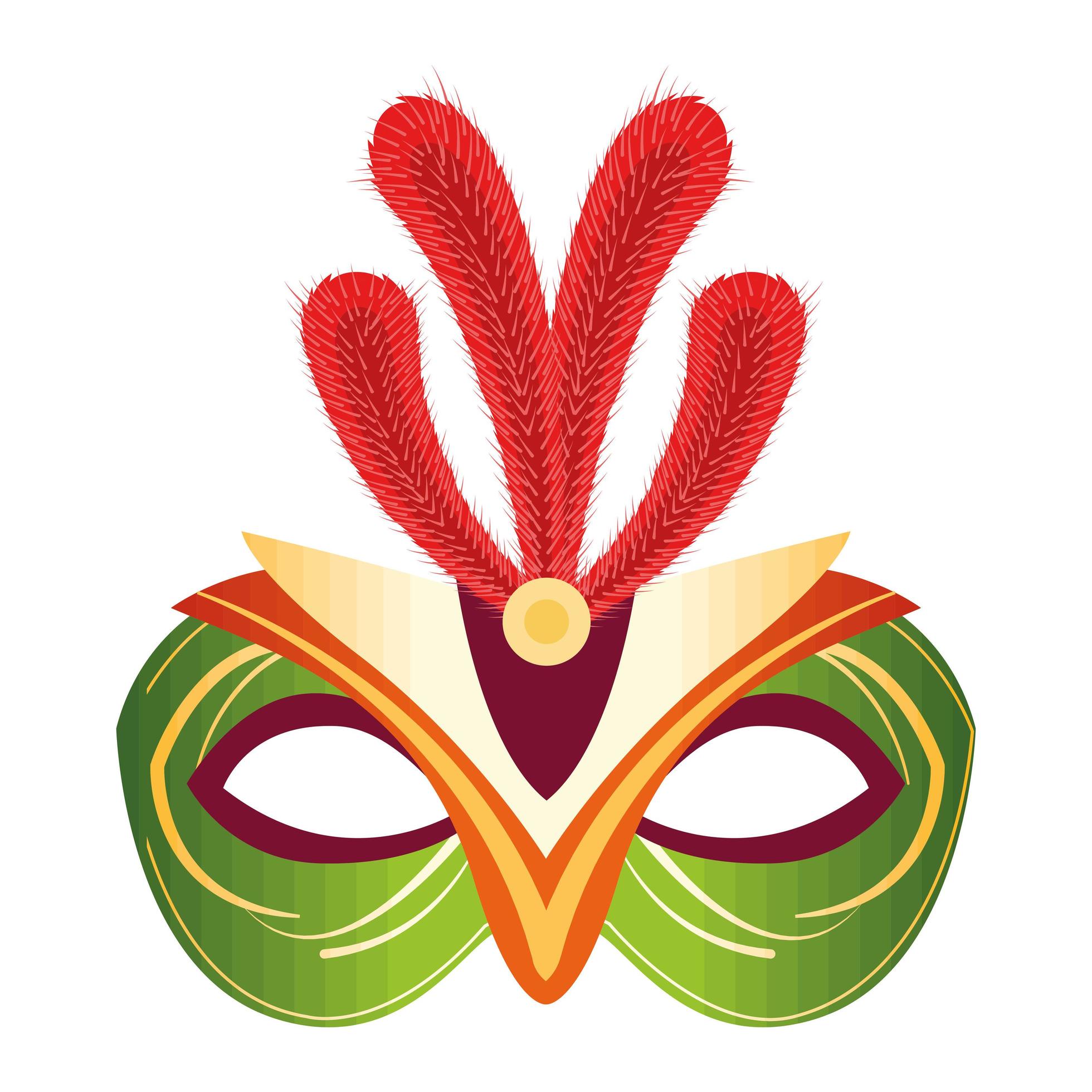 mardi gras green mask 5281130 Vector Art at Vecteezy