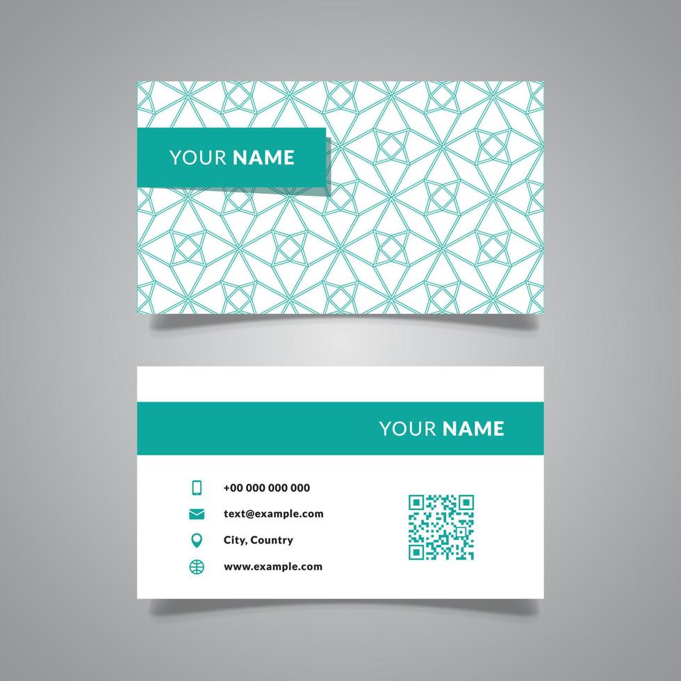 business card template design, pattern style, vector graphic