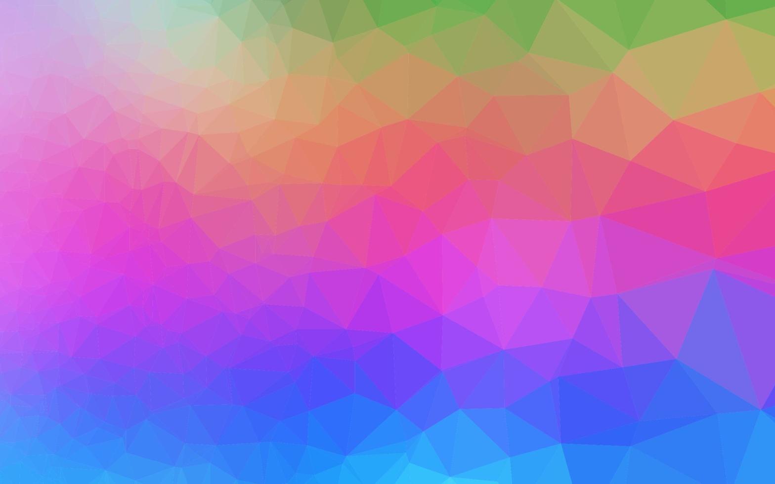 Light Multicolor, Rainbow vector triangle mosaic texture.