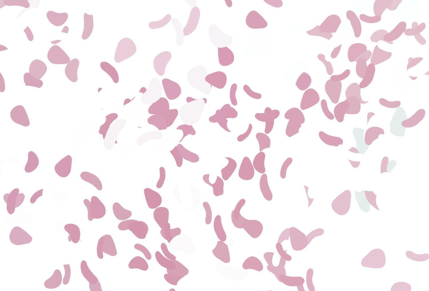 Light pink vector pattern with chaotic shapes.