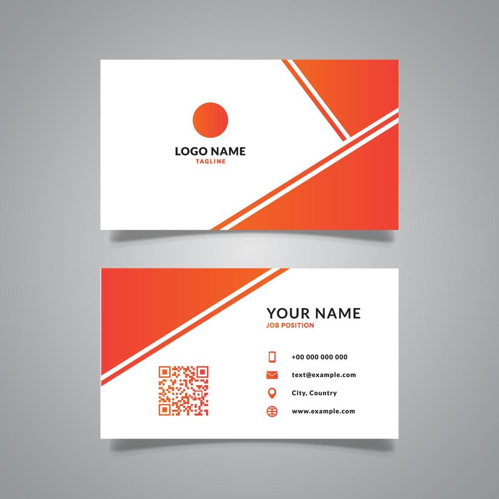 minimal business card elegant design vector graphic