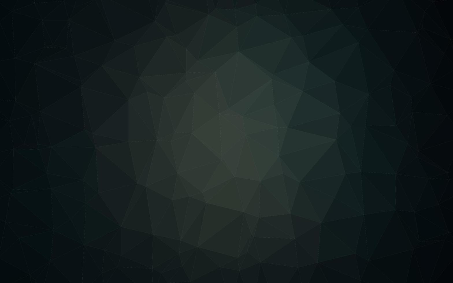 Dark Black vector shining triangular background.
