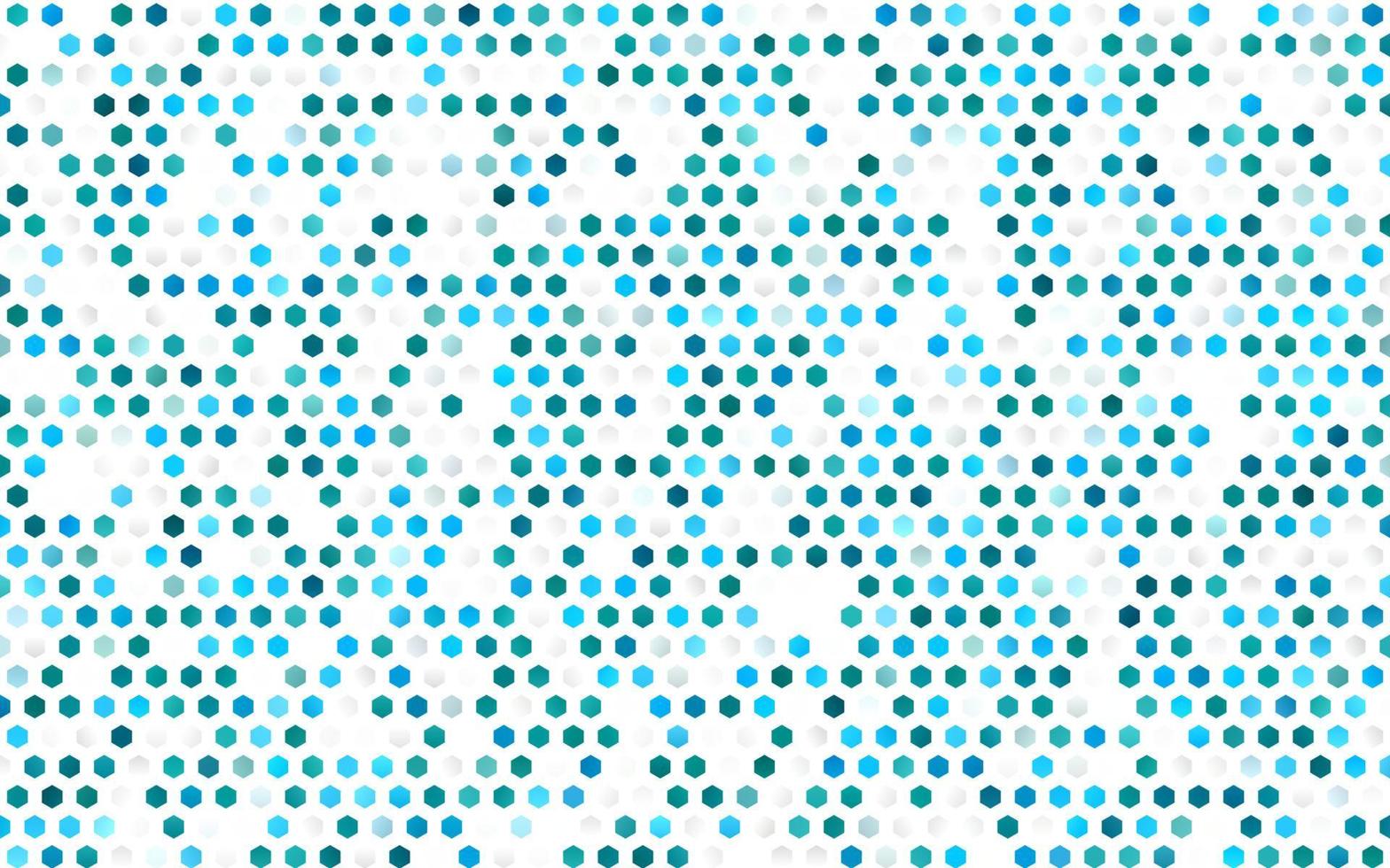 Fondo de vector azul claro con hexágonos.