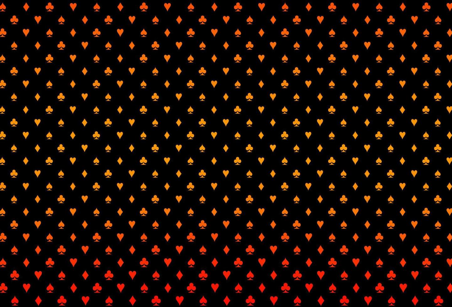 Dark orange vector pattern with symbol of cards.