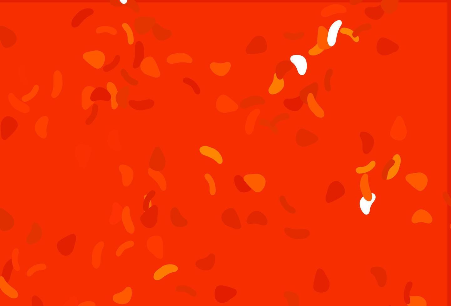 Light Orange vector background with abstract forms.
