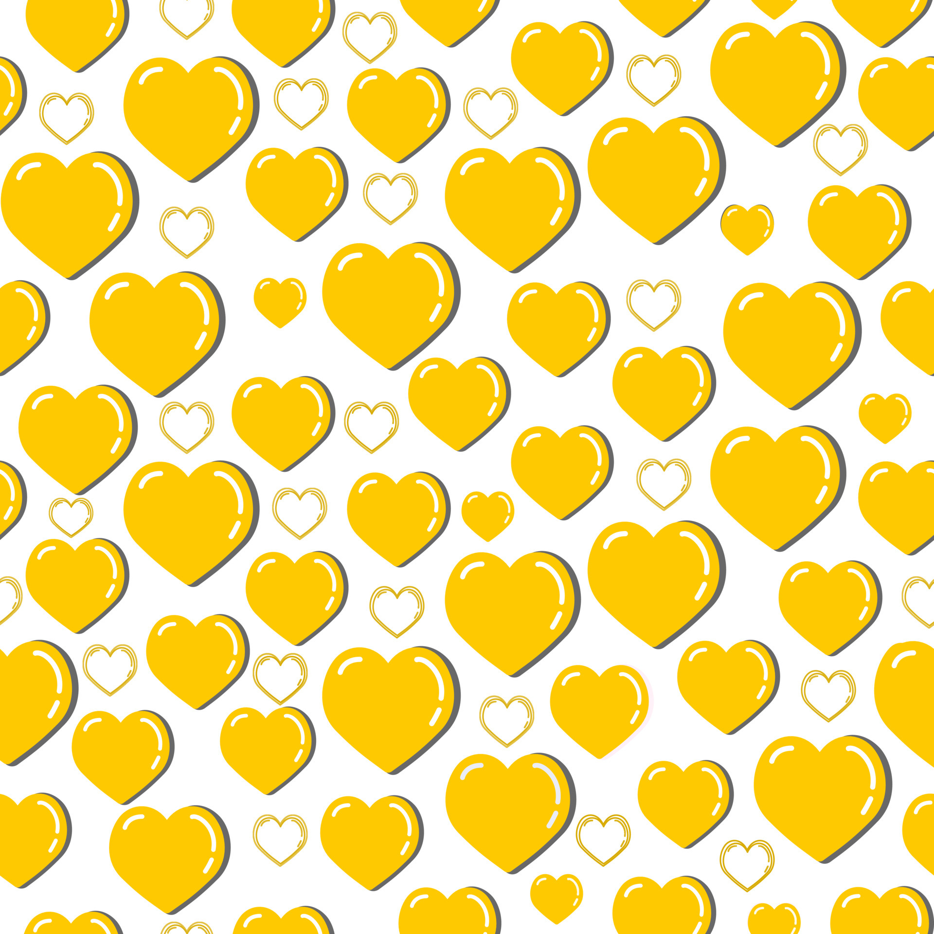Yellow Heart Wallpaper