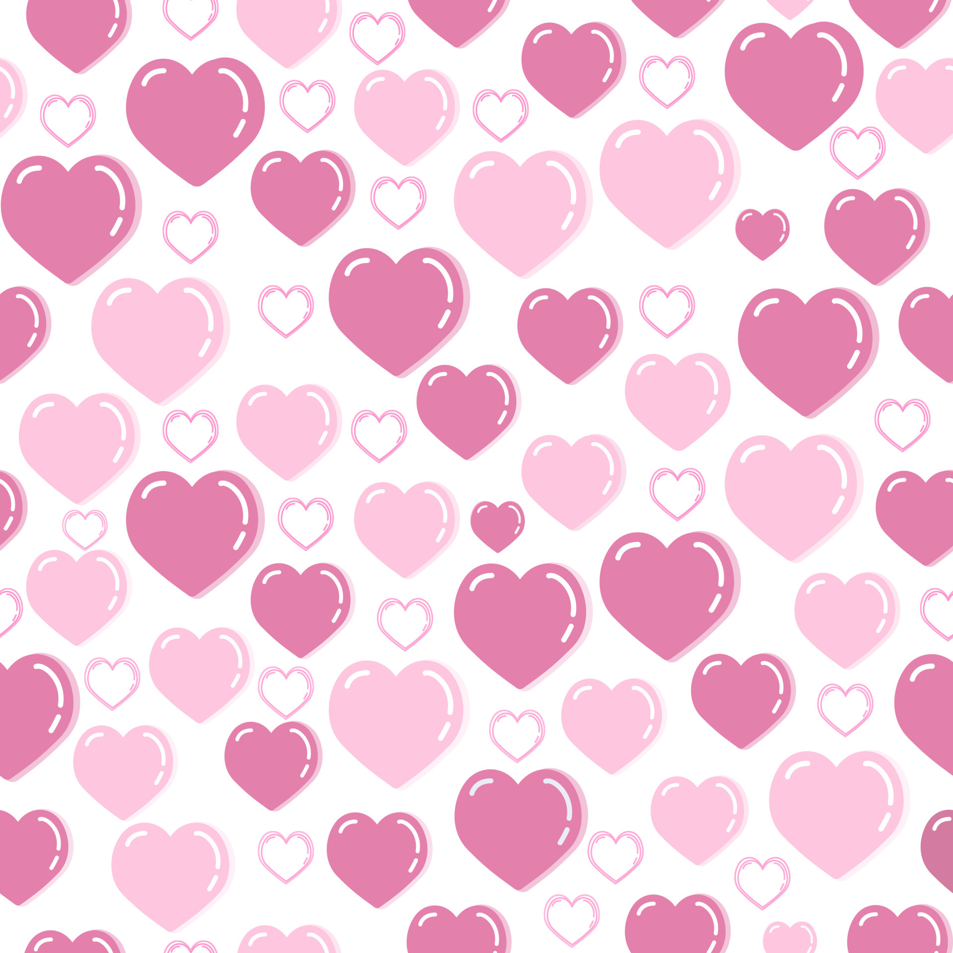 A pretty pink heart background, a pink heart seamless design, a pink heart  pattern. 5281544 Vector Art at Vecteezy