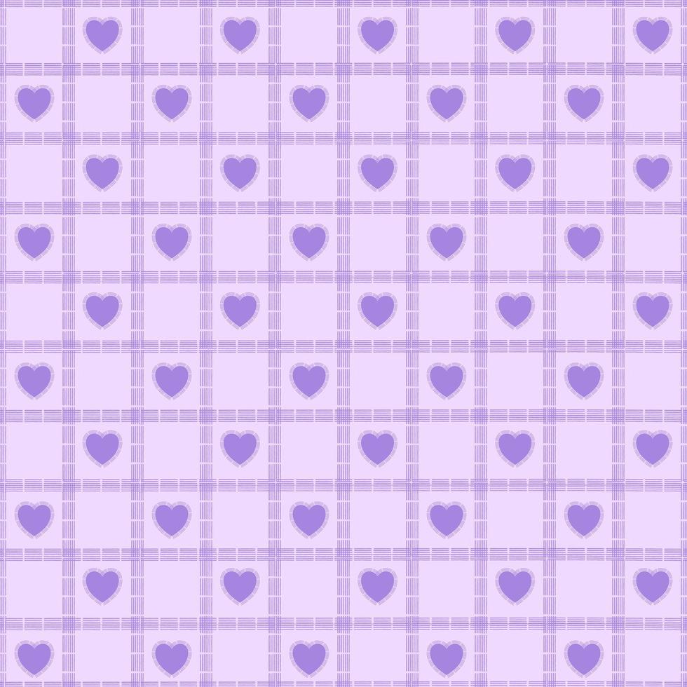 Seamless vector pattern. Texture with a fresh, stylish feel. Geometric tiles with rotated dotted rhombuses and hearts that repeat.