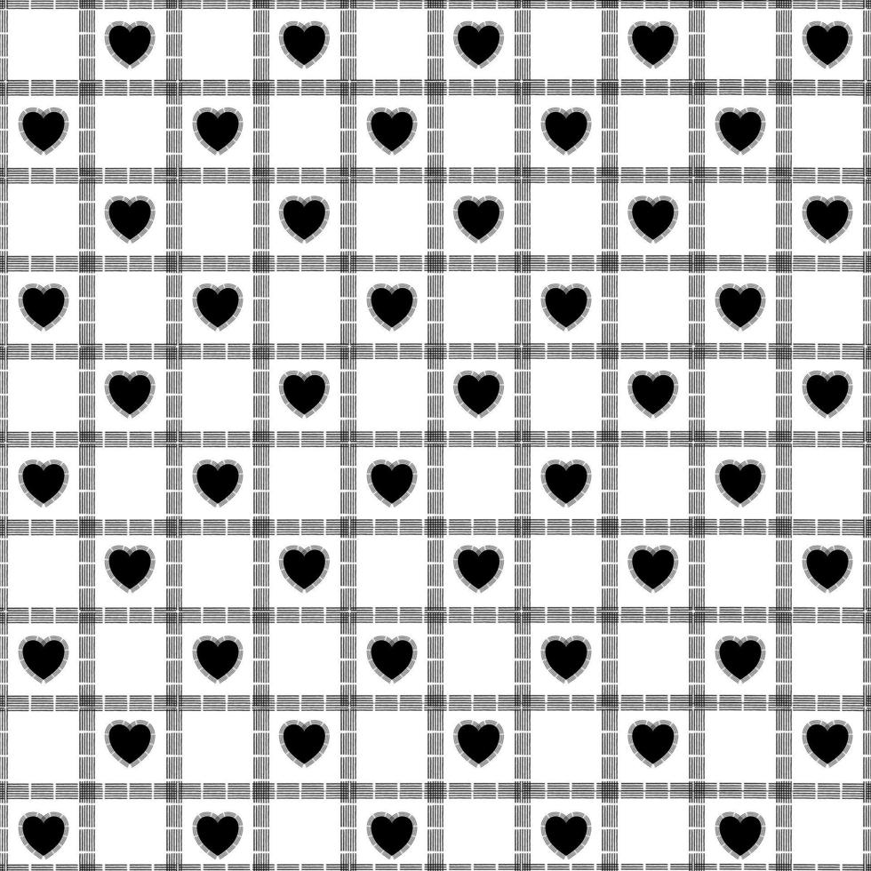 Seamless vector pattern. Texture with a fresh, stylish feel. Geometric tiles with rotated dotted rhombuses and hearts that repeat.