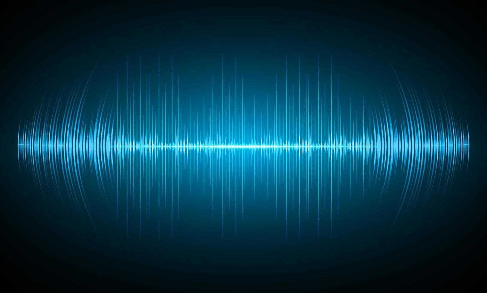 Sound waves oscillating dark light vector