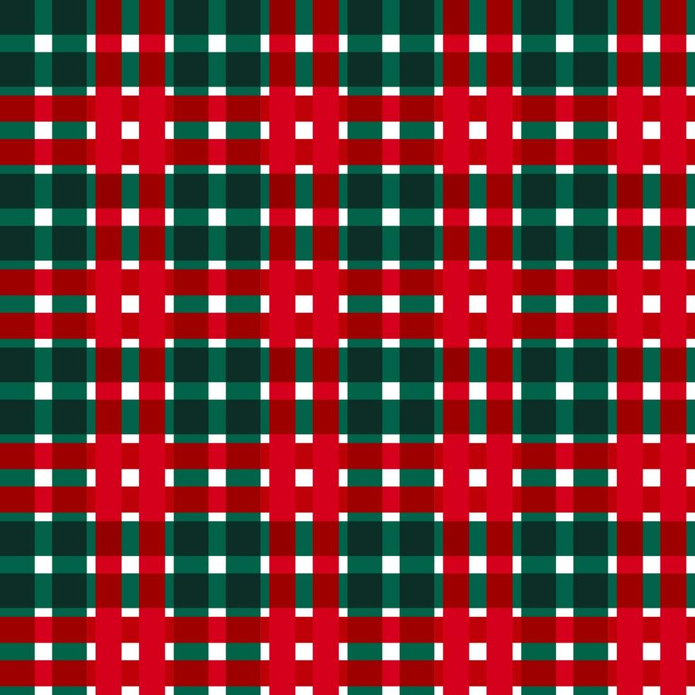 Christmas Plaid. Green Buffalo Plaid vectors. Christmas gingham pattern in red, green. Background for decoration. Seamless pattern. vector
