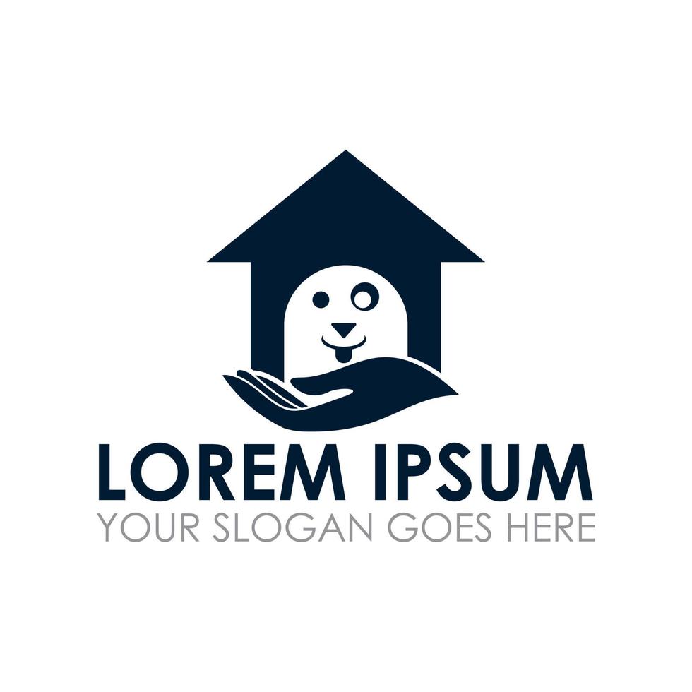 pet house vector , veterinarian logo