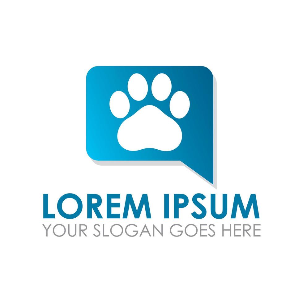 pet speech vector , pet care logo