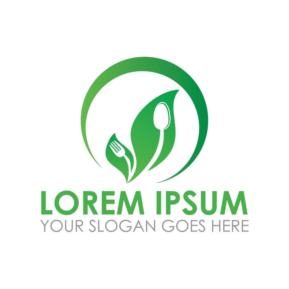 nature food vector , organic food logo vector