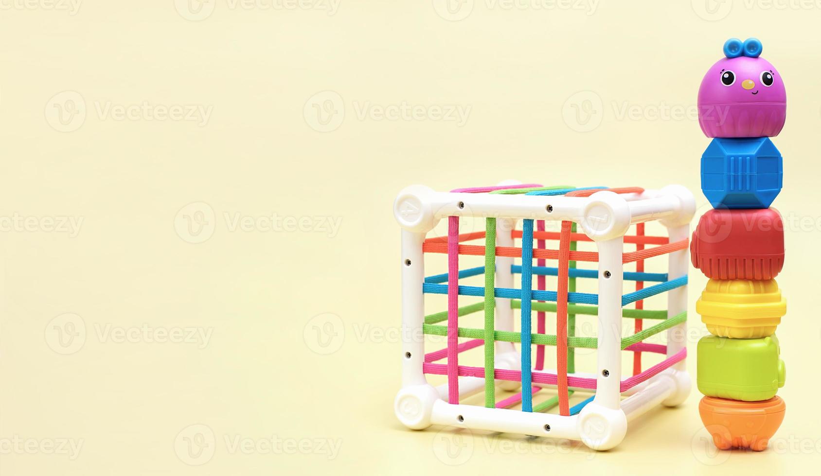 early childhood development, Montessori method. children's toys. kindergarten sorter. Logical and educational toys photo