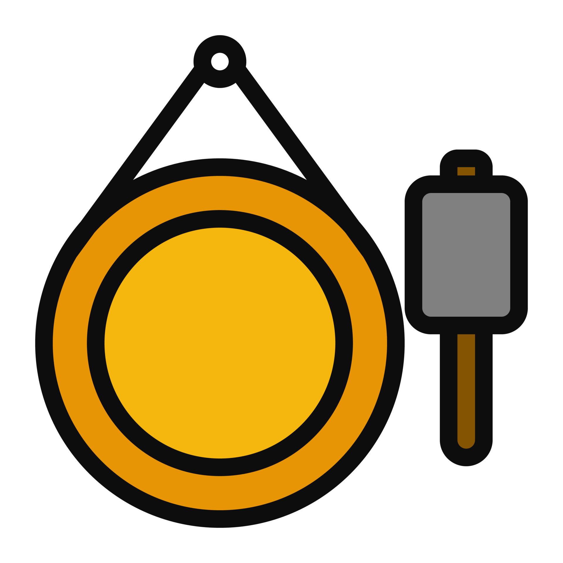 gong instrument music from traditional lion dance Chinese new year ...