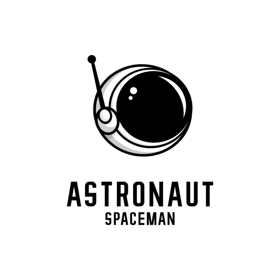 vector de ilustración de astronauta sobre fondo blanco