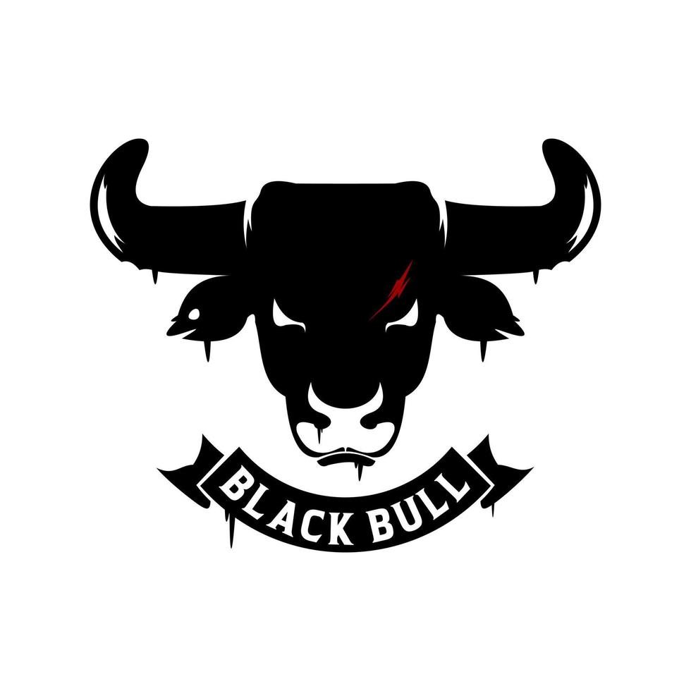 black bull logo 5283095 Vector Art at Vecteezy