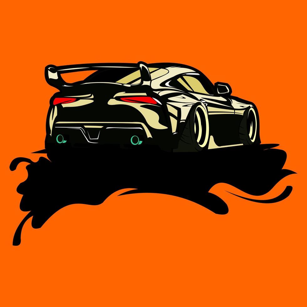 illustration sport car vector